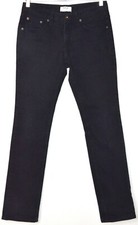 HELMUT LANG BLACK DIRTY DARK+DRY DENIM MENS SLIM SKINNY LEG JEANS 30 32