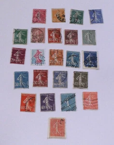 France Sower Postage Stamp Lot Set - Picture 1 of 2