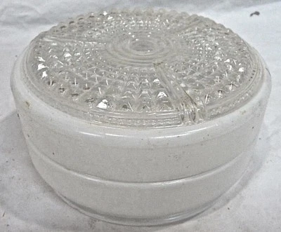 Antique Mid-Century Modern Ceiling Light Globe - C. 1955 Architectural Salvage - Image 1 of 3