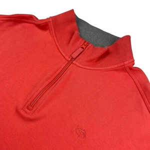Southern Tide Men’s The Skipjack 100% Cotton 1/4 Zip Pullover Coral • Large - Picture 1 of 6