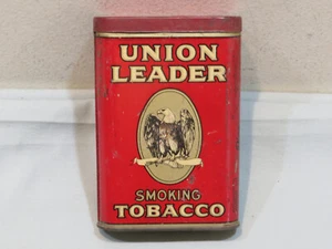 Vintage Union Leader Smoking Tobacco Tin - Picture 1 of 5