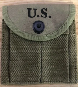 WW2 US BUTT STOCK RIFLE OD AMMO POUCH BOYT 43 M1 CARBINE CALIBER 30 RIFLE WWII - Picture 1 of 7