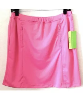 New Womens PETITE SMALL Knit Golf Skort /Skirt Pink Allyson Whitmore w/Pockets - Picture 1 of 3