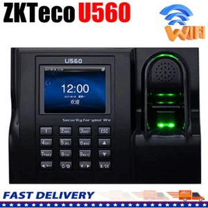 ZKTeco U560 TCP/IP Fingerprint Time Attendance ID/IC/Wifi Fingerprint Time Clock - Photo 1 sur 9