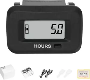 Digital LED Hour Meter Gauge AC/DC 5V To277V Voltage,Resettable Maintenance - Picture 1 of 12