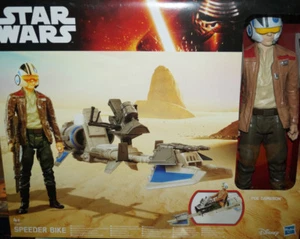 Hasbro B3918360 Star Wars E7 12" Ultimate Deluxe Figur Poe Speeder Bike NEU OVP - Bild 1 von 1