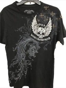 $125 Royal Underground men's black t shirt  80009 size s skull tee new - Picture 1 of 8