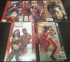 5PC ELEKTRA LOT (8.0) ULTIMATE ELEKTRA #1-3 ELEKTRA: THE HAND #1-2!! 2004