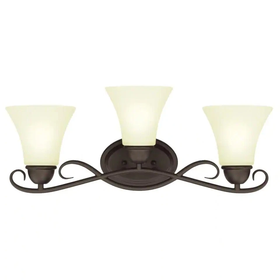 ​Westinghouse Dunmore 6306900 3-Light Oil Rubbed Bronze Wall Mount Bath Light - Image 1 of 1