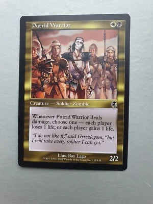 Putrid Warrior, MTG Apocalypse (2001). Common Multicoloured Creature NM - Image 1 of 2