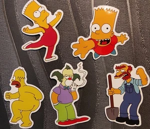 5 autocollants stickers the simpsons ( bart homer Krusty Willie ) Groening S8 - Imagen 1 de 1