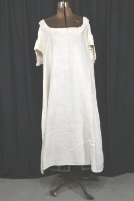 старинный сдвиг сорочка льна падение плеча бюст 52 редкая оригинальной 17 18 в - Изображение 1 из 4