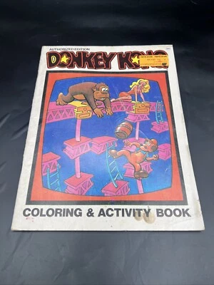 Donkey Kong Coloring & Activity Book #1 - Used Nintendo 1982 Early Pre-NES Mario - Image 1 of 4