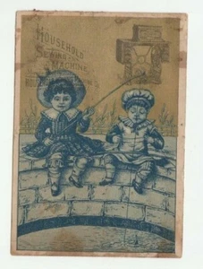 Household Sewing Machines Providence RI Trade Card - Picture 1 of 2