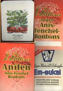 35 Apoth.Tüten, Em-Eukal, Soldan´s, um 1940, sehr guter Zustand,+Zugabe Quillaja - Bild 1 von 5