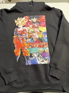 Dragon Ball Z Black Hoodie Size Large Sweater - Picture 1 of 1