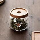 Traditional retro multi-function glass tea storage jar for