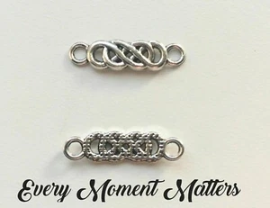 10 x Tibetan Silver CELTIC KNOT BRACELET CONNECTOR TWISTED 22x8mm LIMITED STOCK - Picture 1 of 6