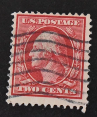 1910 US Stamp Scott #375 - 2 Cent - Washington - Used/VF - Image 1 of 2