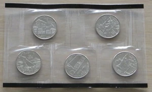 2001d US State Quarters #1 New York-North Carolina-Rhode Island-Vermont-Kentucky - Picture 1 of 4