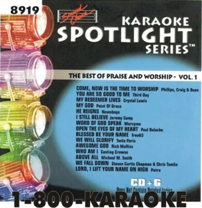 SOUND CHOICE KARAOKE PRAISE WORSHIP CD+G SC8919 RARE/HARD TO FIND 15 SONG cdg - Picture 1 of 2