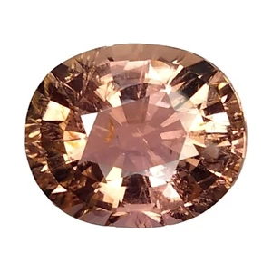 7.15 CTS ORANGE PINK NATURAL TOURMALINE OVAL CUT LOOSE GEMSTONE - Picture 1 of 3