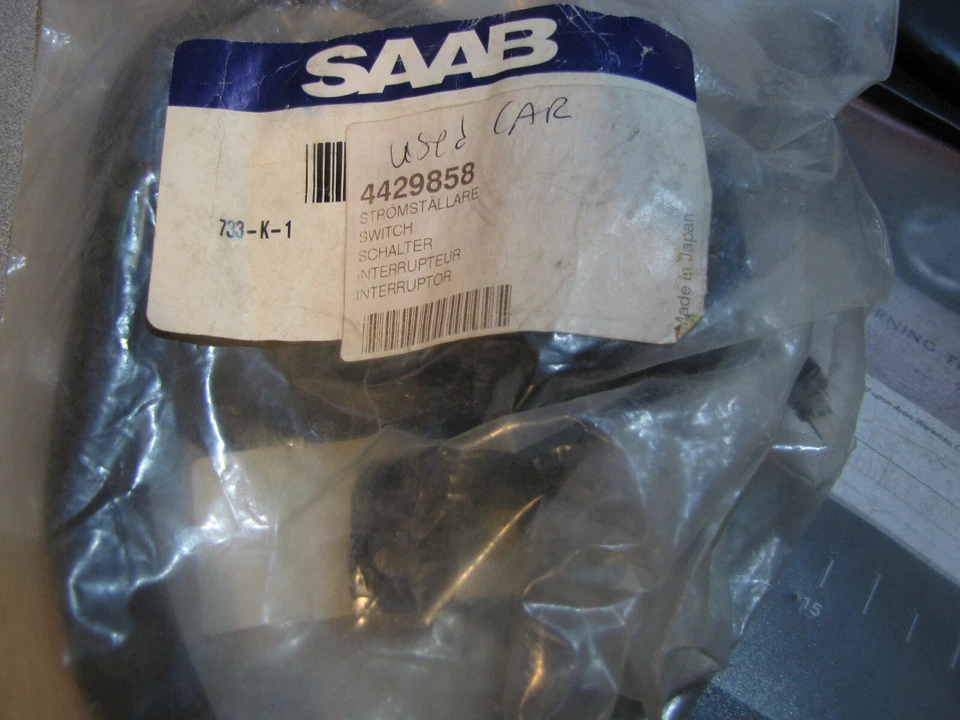 Interruptor de asiento eléctrico delantero derecho OE SAAB NG 900 4429858 NUEVO 4429 se adapta a 1994 a 1998 Foto 1 de 1