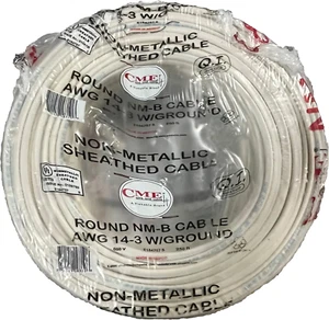 14/3 + Ground Copper Building Wire, NM-B Cable, 250-Feet - Picture 1 of 1