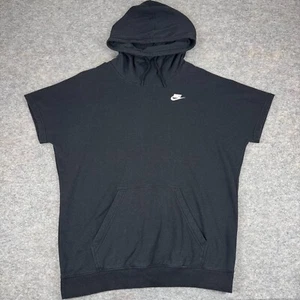 Nike Sportswear Funnel Neck Hoodie Pullover Black Womens Medium M - Picture 1 of 9