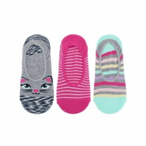 Wonder Nation Girls Liner Socks Size Medium (Shoe Size 10.5-4) 2 packs of 3 - Picture 1 of 1