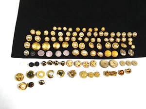Vintage Buttons Huge Lot Assorted Sizes & Styles Metal/Plastic Over 100 Total - Picture 1 of 9