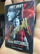 Sportkings Todd Hutchings Arm Wrestling Card Auto Autograph Signed EAST Vs WEST