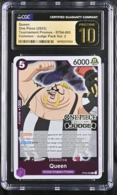 Queen One Piece 2023 Tournament Promo Judge Pack Vol. 2 #5 CGC 10 Pristine POP 1 - Image 1 of 2