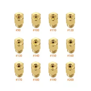 12pcs/Set Carburetor Main Jet For Mikuni VM TM Carb #90- #200 Jets Motorcycle - Foto 1 di 17