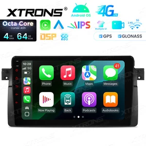 XTRONS 9" 8-Core 4+64GB Android 14 Autoradio GPS Navi Für BMW E46 Rover 75 MG ZT - Bild 1 von 18