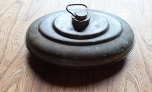 alte Kupfer Wärmflasche Bettwärmer Bettflasche Wärmeflasche aus Metall zur Deko - Bild 1 von 5