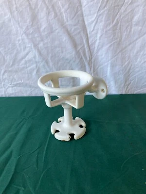 Старинный настенный чугунный белый фарфоровый держатель для зубной щетки винтажный 60-24E - Изображение 1 из 4