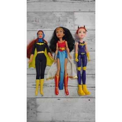 DC Super Friends Wonder Woman/BatGirl & Bat Girl Barbie! 3 Dolls! Super Rare! - Image 1 of 4