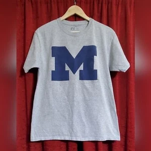 Vintage University of Michigan, Gray Heather Russell Athletic, size MED t-shirt! - Picture 1 of 3