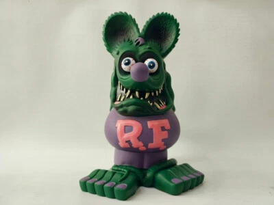 13" Green Purple pink RAT FINK Action Figure Big "Daddy" Ed Roth Model Toy - Image 1 of 4