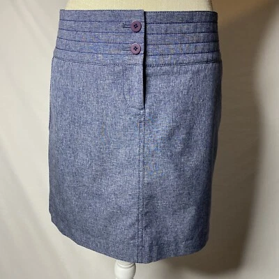 Cutter & Buck CB Drytec Women's Lined Golf Skirt Blue Denim Color Size 2 - Image 1 of 4