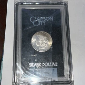 1882 CC MS62 Morgan Silver Dollar GSA Hoard PCGS Holder con scatola tonificante bellissimo - Foto 1 di 7