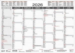 Tafelkalender A5 Stabil 2026 | Korsch Verlag | Deutsch | Kalender | 2 S. | 2026 - Bild 1 von 4