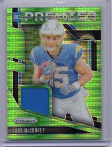 Camiseta deportiva Panini Prizm Ladd McConkey #PJ-LMY Rookie Green Pulsar Premier 2024 radiocontrol - Imagen 1 de 2