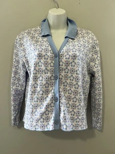 Zara girls periwinkle purple pink floral cropped button cardigan sweater 13/14 - Picture 1 of 18