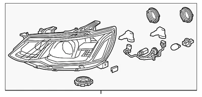 正品通用乘客侧灯总成 42703393 — 第 1/4 张图片