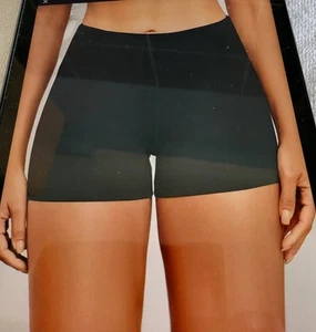 Women's Seamless High Waist Tummy Control Stretch Black Shorts Size 12-14 New - Picture 1 of 5