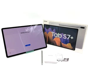 Samsung Galaxy Tab S7+ - SM-T970 - 256 GB - Mystic Silver - WiFi - mit OVP - Bild 1 von 11