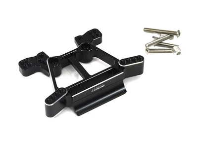 Torre de amortiguador frontal de aleación mecanizada Billet negra para Traxxas 1/10 Rustler 4X4 6739 Foto 1 de 3