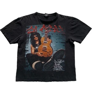 Vintage Slash Guns N' Roses Mens T Shirt Size L Large Rock Band Bootleg Tee - Picture 1 of 6